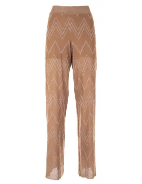 ONLY - Pantalón marrón onlNicole Life Gillter 15307158 Mujer