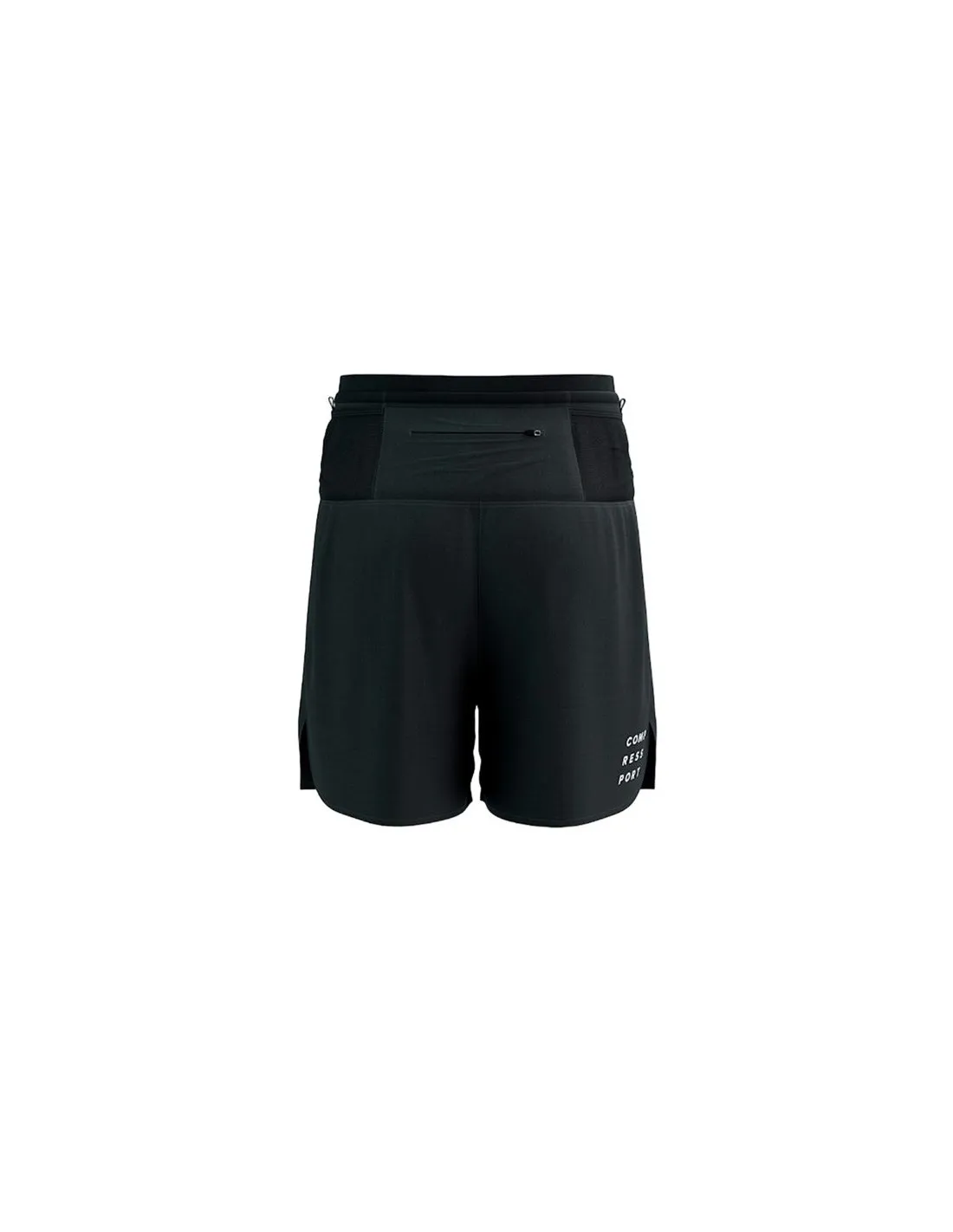 PANTALONES DE TRAIL COMPRESSPORT RACING 2IN1 HOMBRE NEGRO