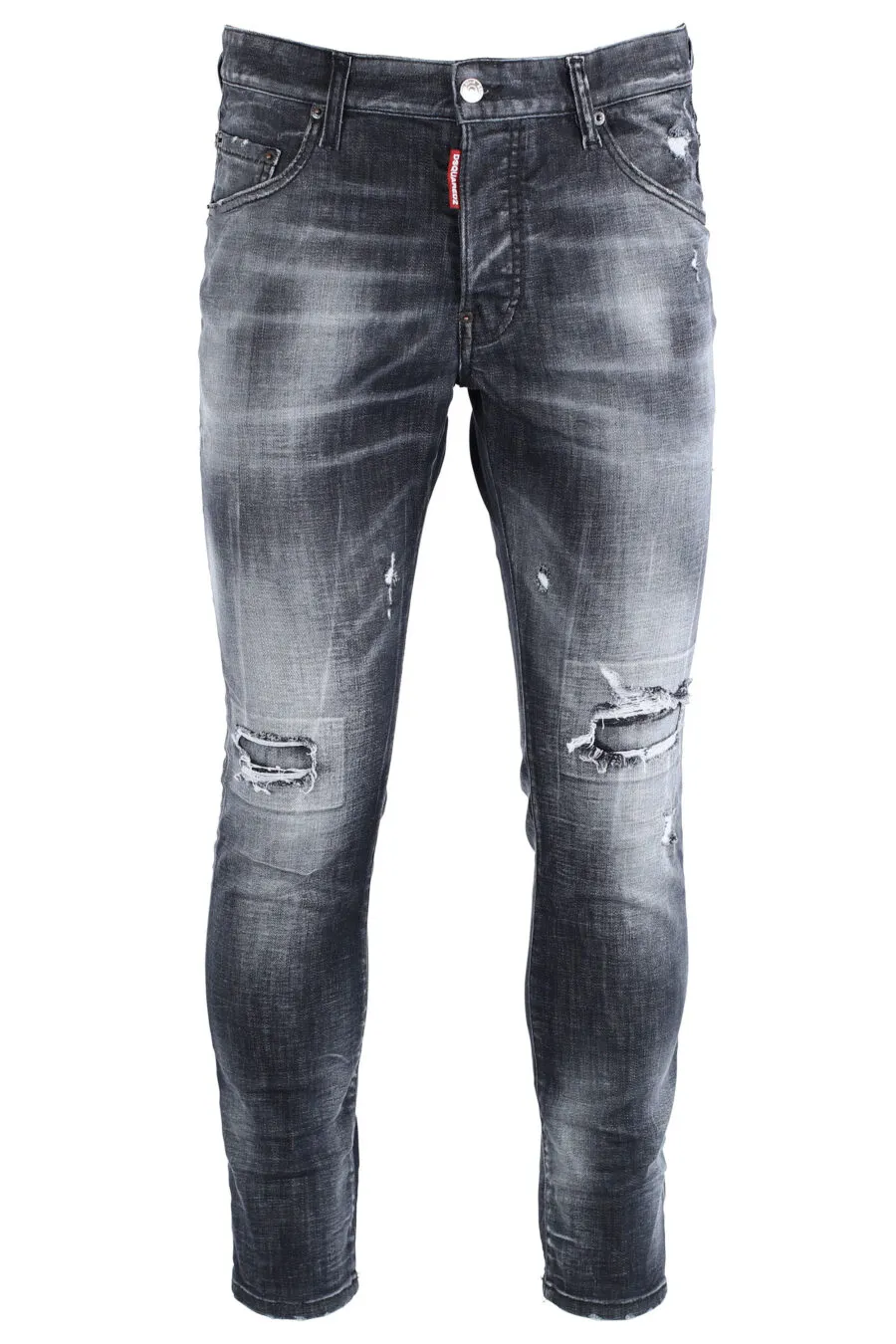 Pantalón vaquero negro con rotos 
