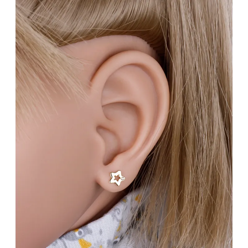 PENDIENTES "PIRLANTA" ORO 18K Y DIAMANTES