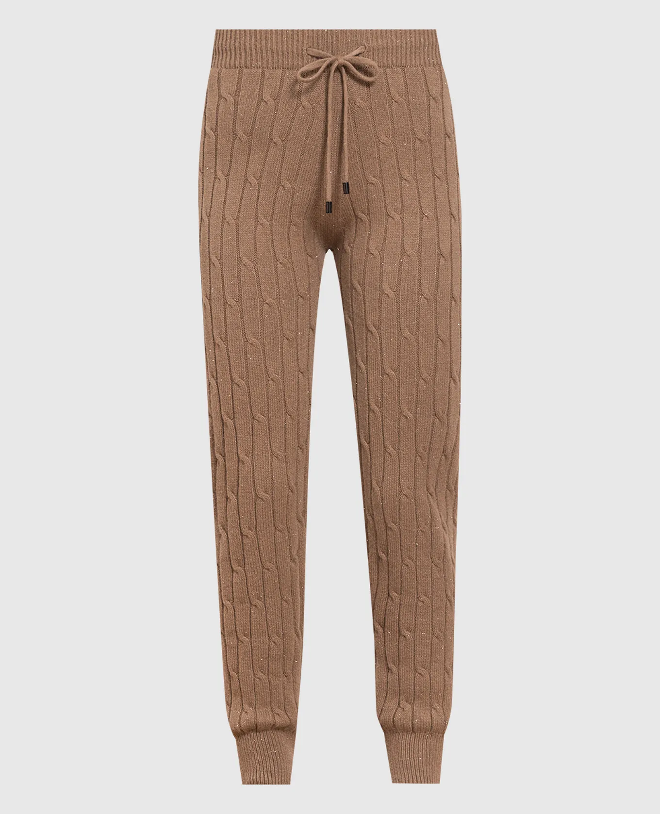 Peserico Tan textured joggers