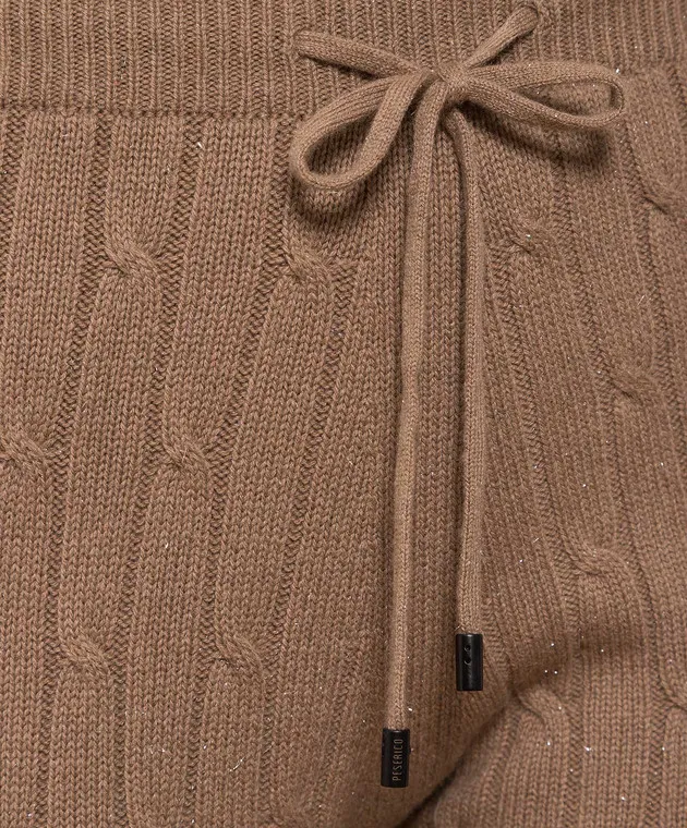 Peserico Tan textured joggers
