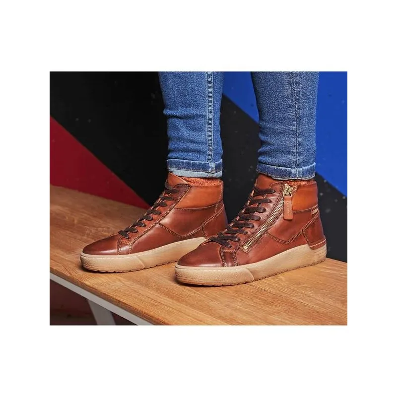 PIKOLINOS VITORIA W0T7559C2 MARFIL Y CUERO BOTíN PLANO MUJER