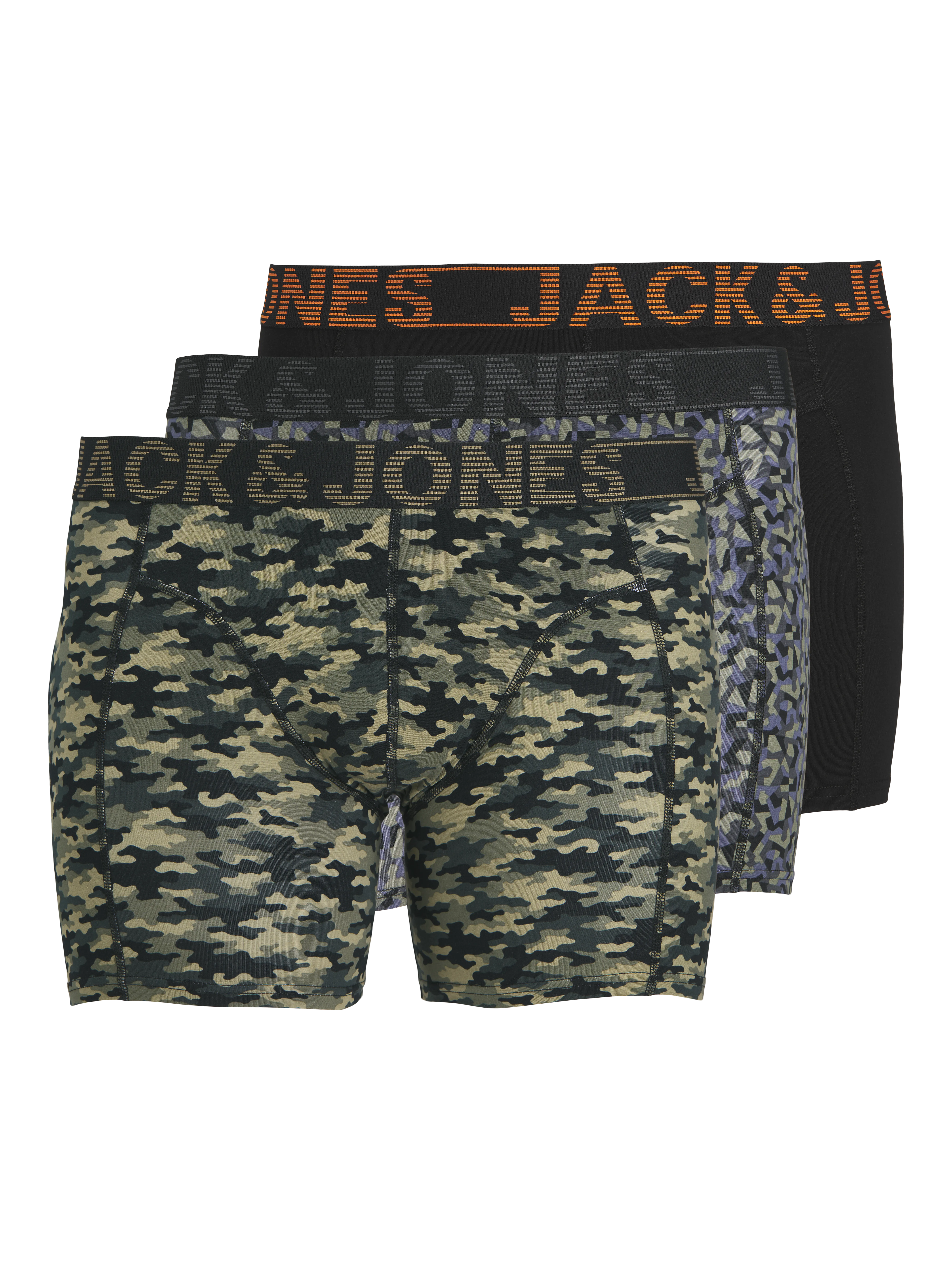 Plus Size Paquete de 3 Boxers | Negro | Jack & Jones®
