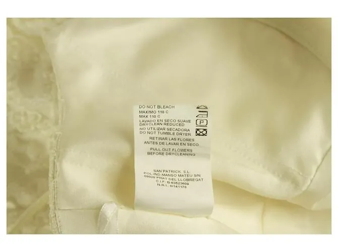 Pronovias vestido de novia de encaje blanco hasta el suelo con cuentas vestido de novia halter 42 ESO 