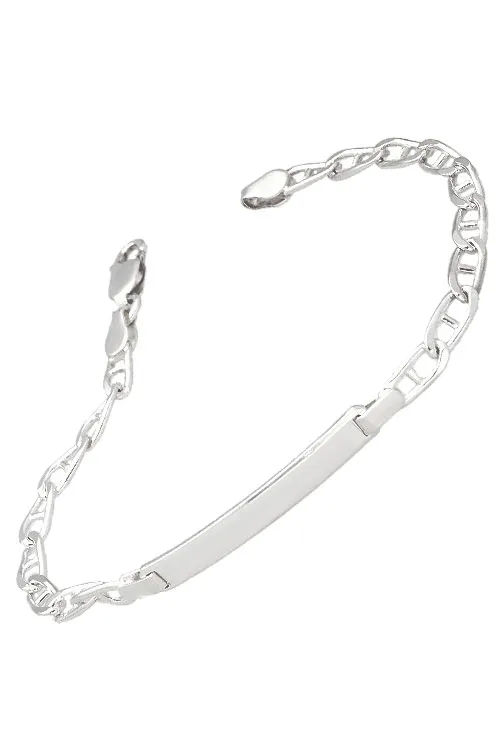Pulsera esclava en plata con cadena 18 cm 126_ANCLA100CH