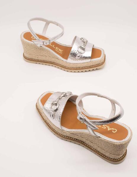 SANDALIA CASTELLER 15210891 YORK ARGENTO DE MUJER