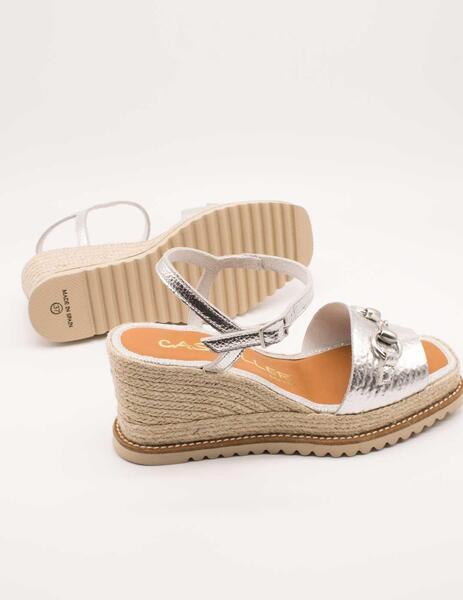 SANDALIA CASTELLER 15210891 YORK ARGENTO DE MUJER