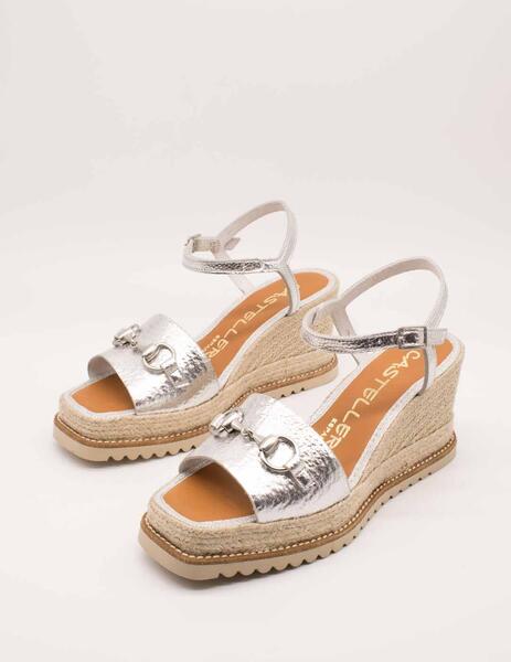 SANDALIA CASTELLER 15210891 YORK ARGENTO DE MUJER