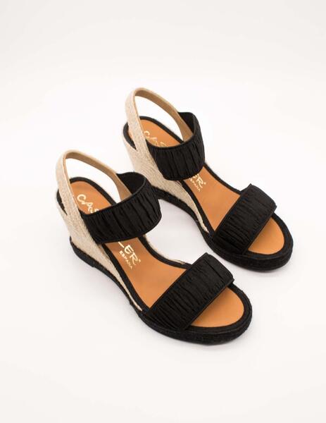 SANDALIA CASTELLER 49125603 CURLY NEGRO DE MUJER