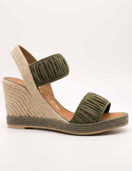 SANDALIA CASTELLER 49125603 CURLY VERDE MILITAR DE MUJER
