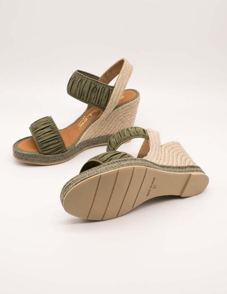 SANDALIA CASTELLER 49125603 CURLY VERDE MILITAR DE MUJER