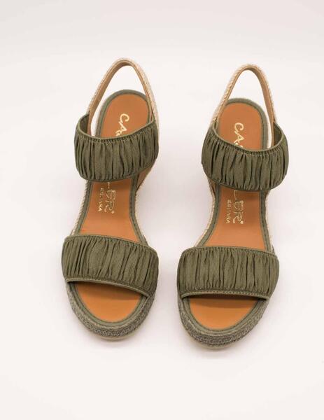 SANDALIA CASTELLER 49125603 CURLY VERDE MILITAR DE MUJER