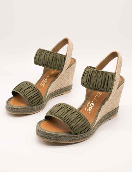 SANDALIA CASTELLER 49125603 CURLY VERDE MILITAR DE MUJER