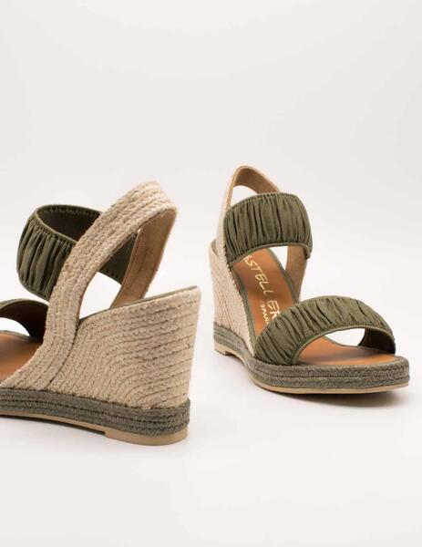SANDALIA CASTELLER 49125603 CURLY VERDE MILITAR DE MUJER