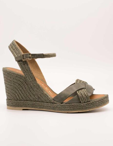 SANDALIA CASTELLER 498874 VAQUETA WASABI DE MUJER