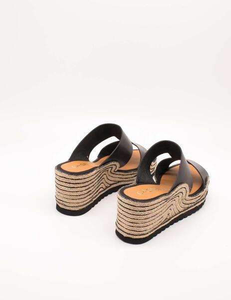 SANDALIA CASTELLER 9341897 VAQUETA NEGRO DE MUJER