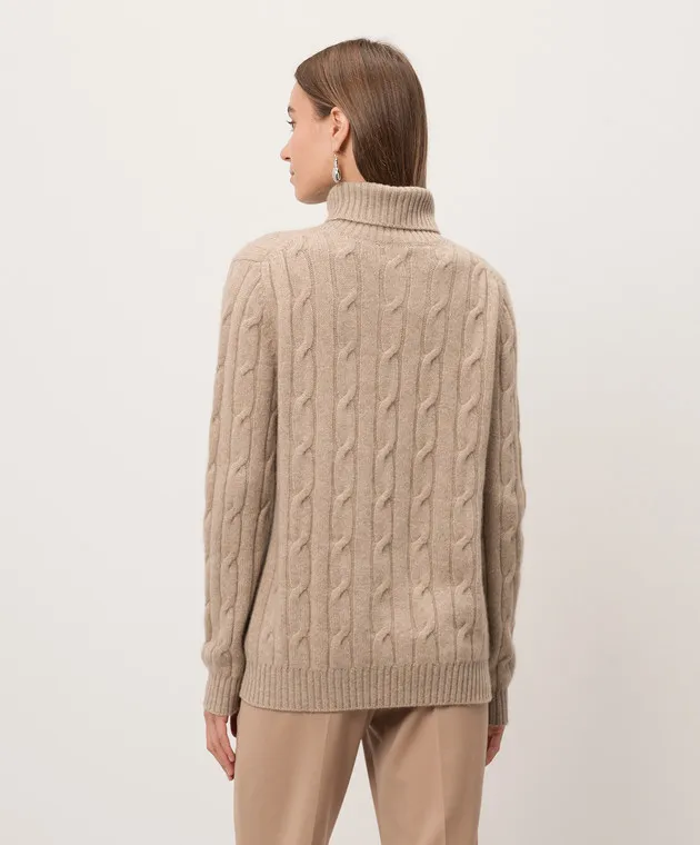 Simonetta Ravizza ZUOZ beige cashmere sweater