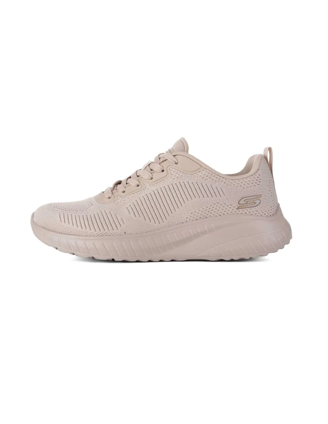 SKECHERS  ZAPATILLAS BEIGE BOBS SQUAD CHAOS FACE OFF 117209 MUJER