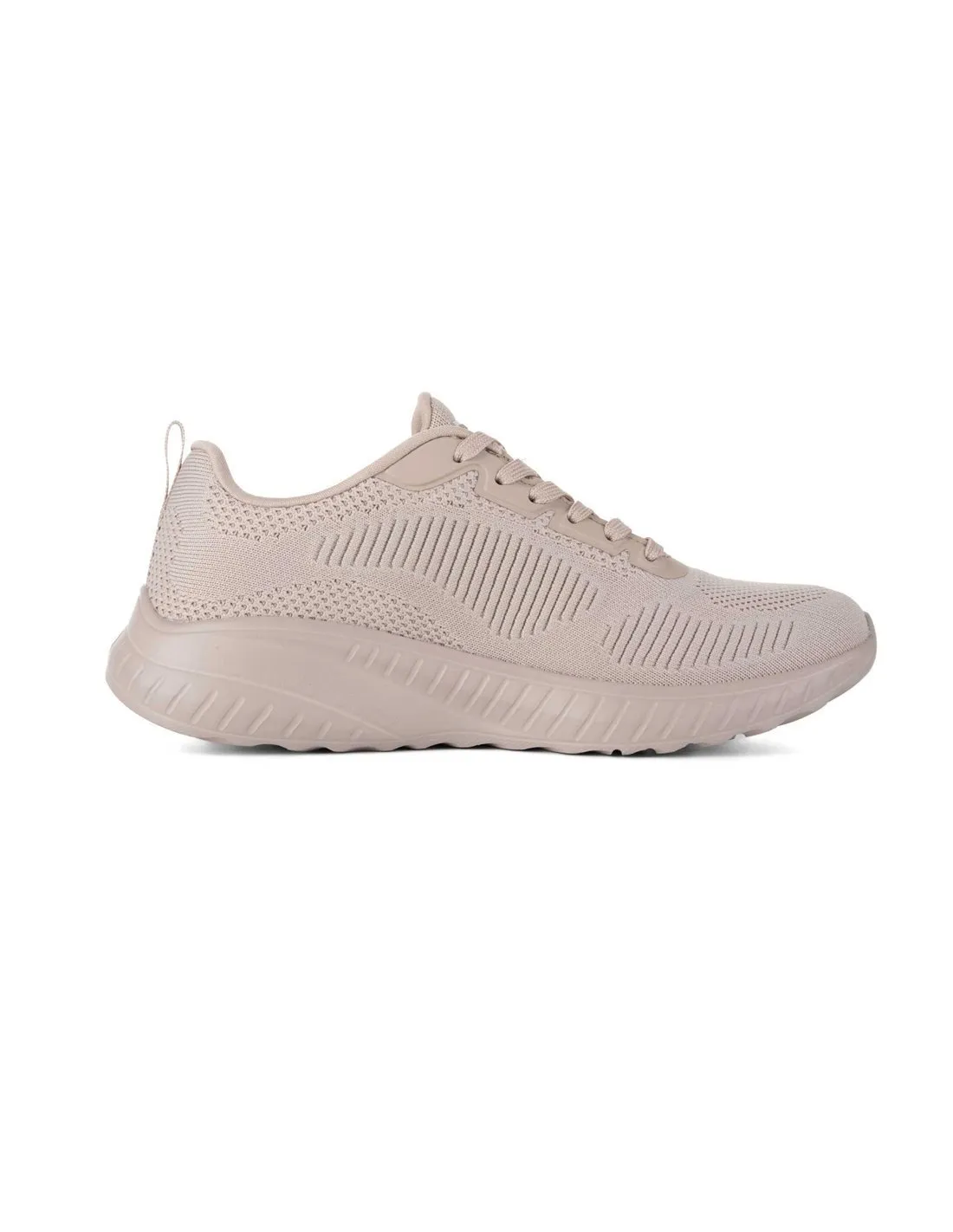 SKECHERS  ZAPATILLAS BEIGE BOBS SQUAD CHAOS FACE OFF 117209 MUJER