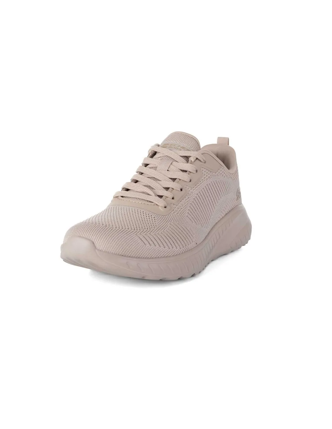 SKECHERS  ZAPATILLAS BEIGE BOBS SQUAD CHAOS FACE OFF 117209 MUJER