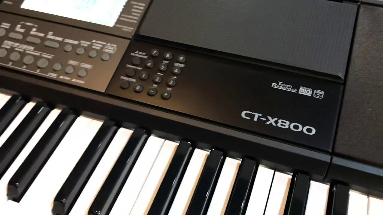 TECLADO CASIO CTX800 CON ADAPTADOR 