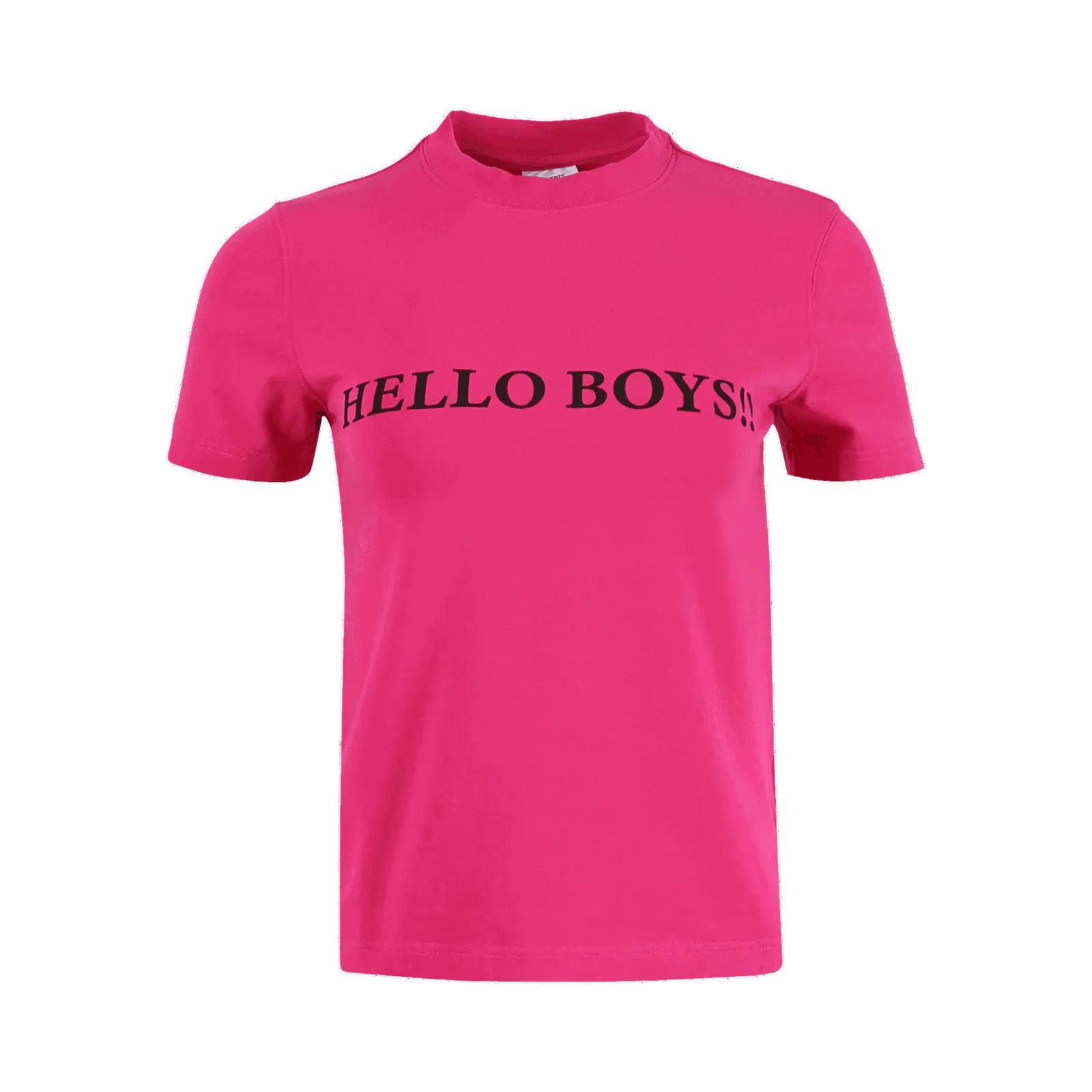 VETEMENTS HELLO BOYS FITTED TSHIRT