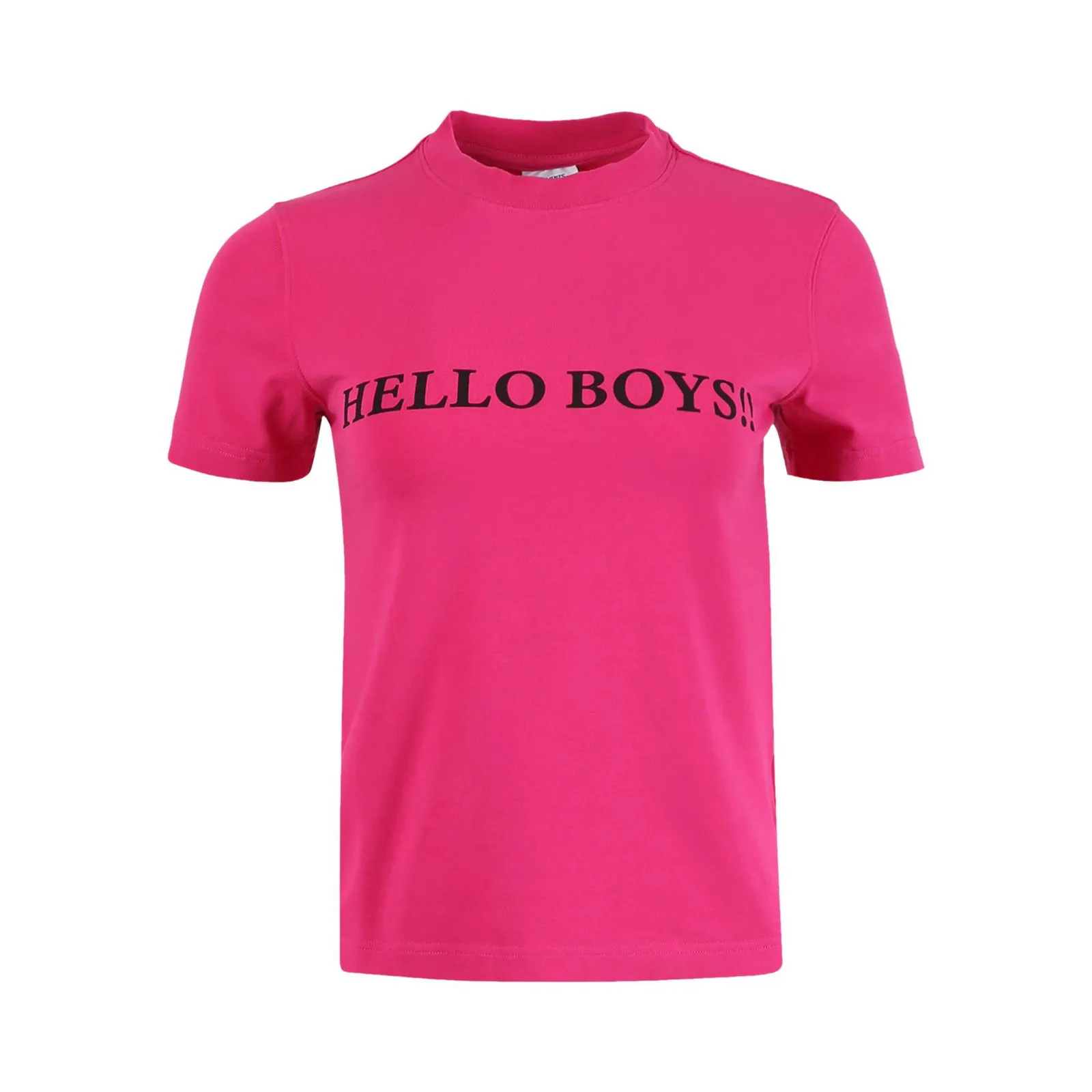 VETEMENTS HELLO BOYS FITTED TSHIRT