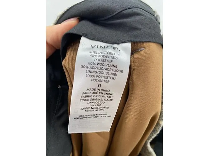 VINCE PANTALóN T.05 0 POLIéSTER GRIS 