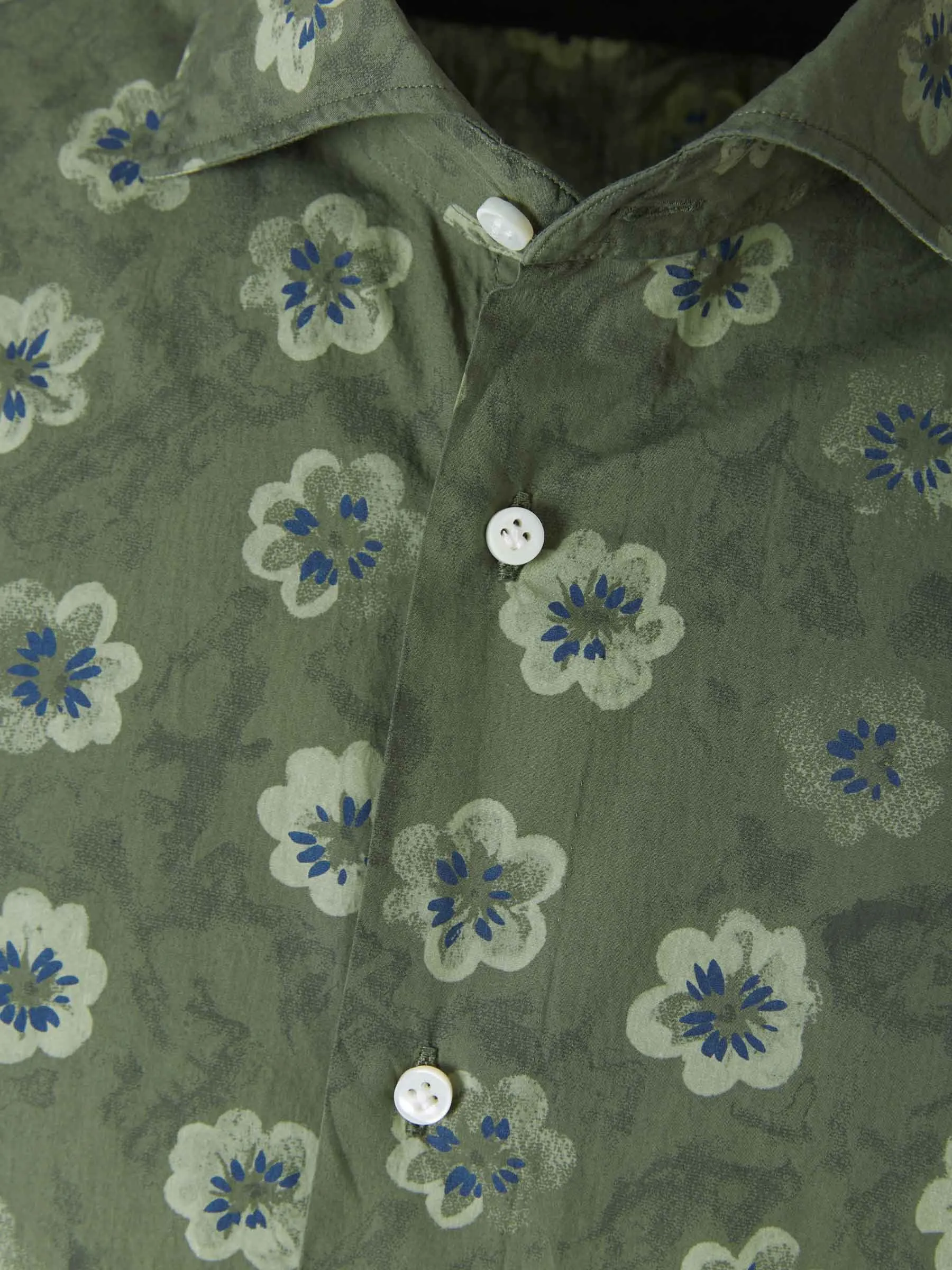 Vincenzo di Ruggiero Camisa Floral Algodón