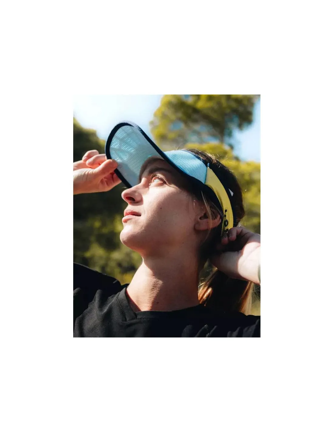 Visera de Running Compressport Spiderweb Ultralight Azul