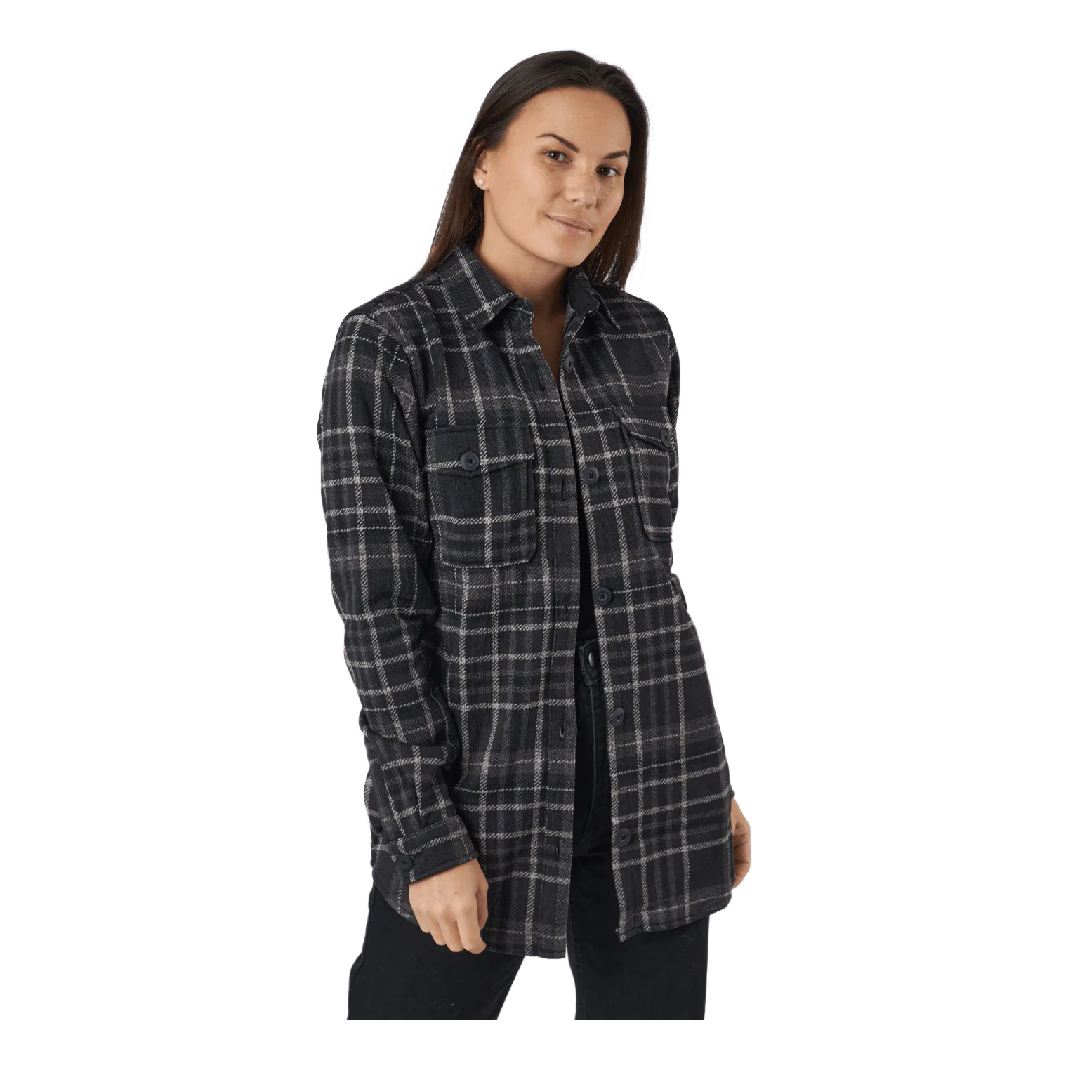 Whistler Milly W Checked Fleece Shirt Black