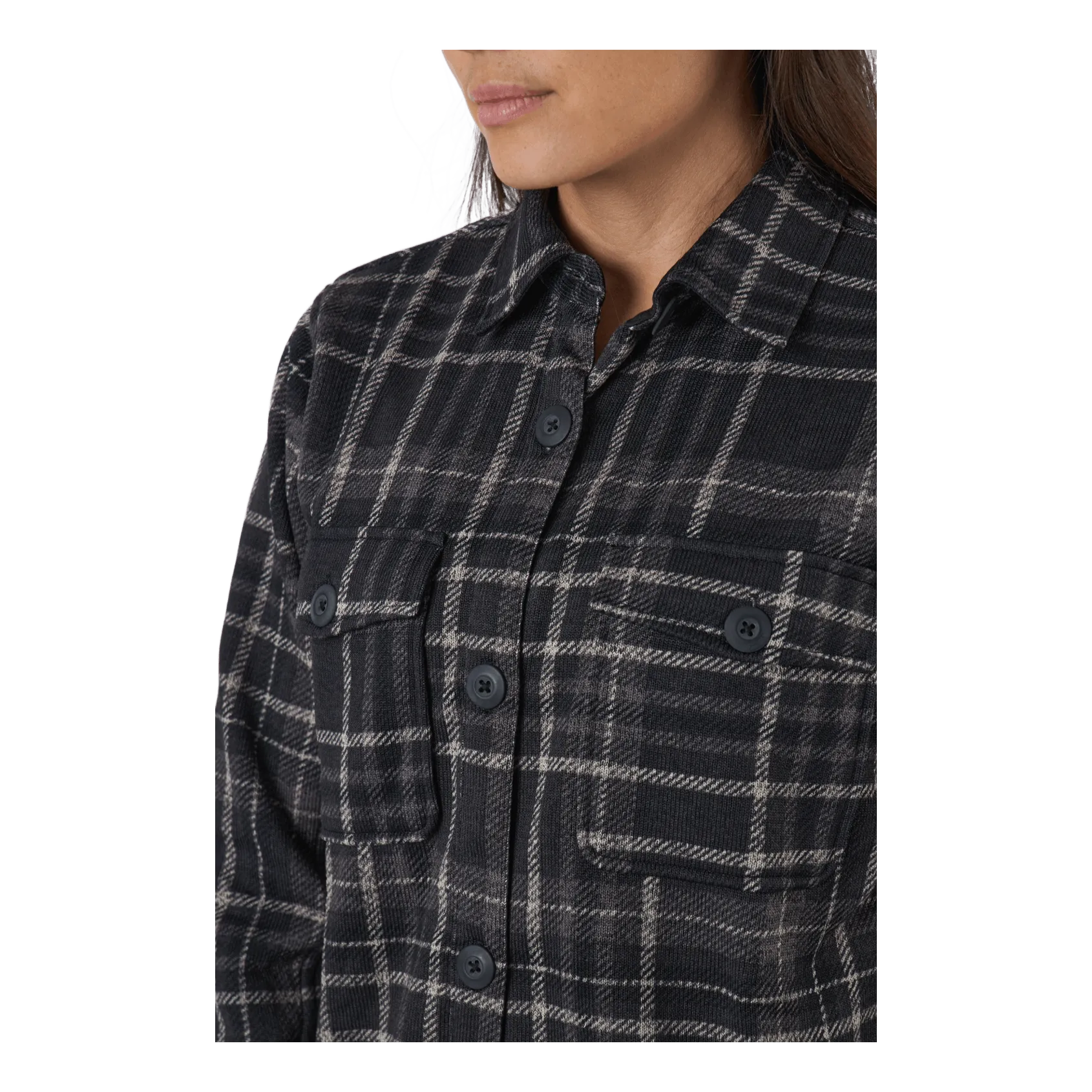 Whistler Milly W Checked Fleece Shirt Black