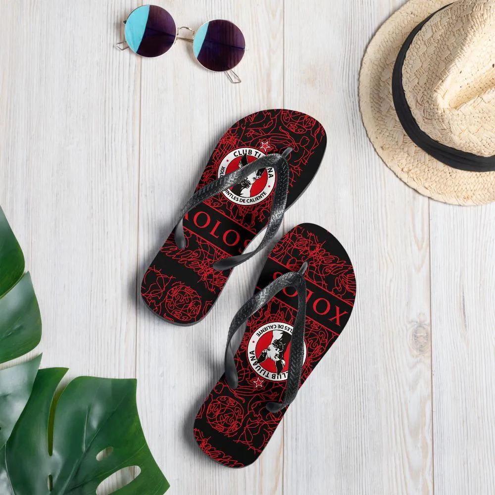 XOLOS CLUB TIJUANA RETRO  FLIPFLOPS