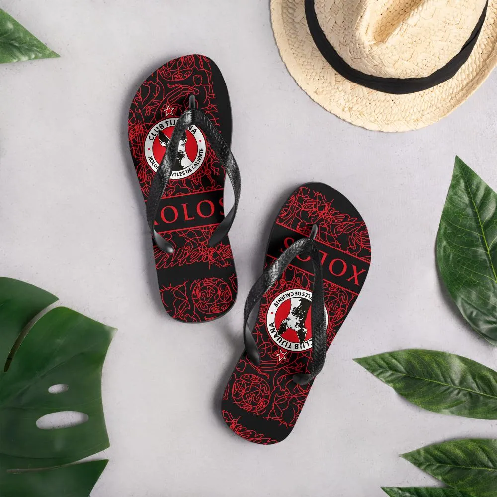 XOLOS CLUB TIJUANA RETRO  FLIPFLOPS