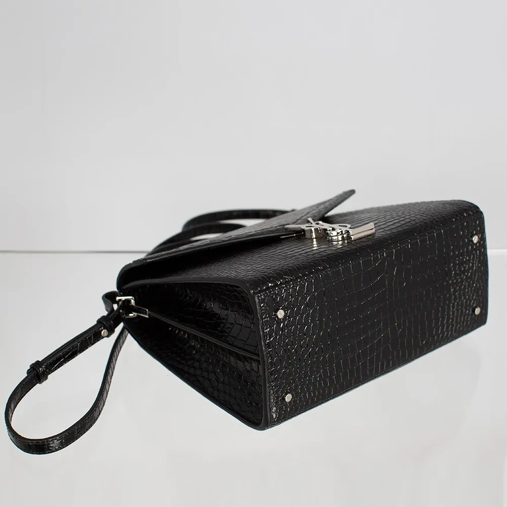 YSL Bolso Cassandra Piel Negro