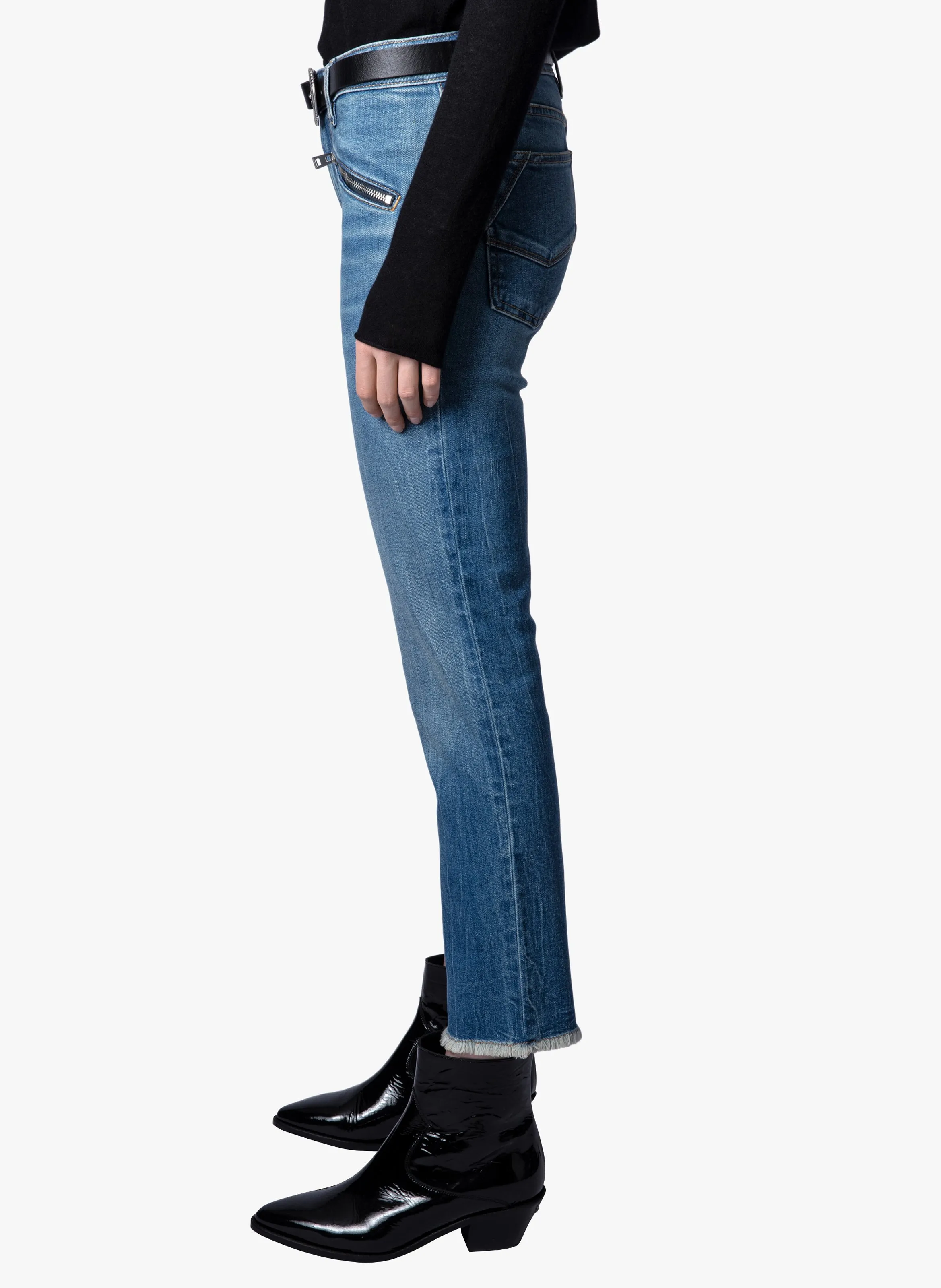ZADIG&VOLTAIRE AVA  VAQUERO SLIM EN AZUL