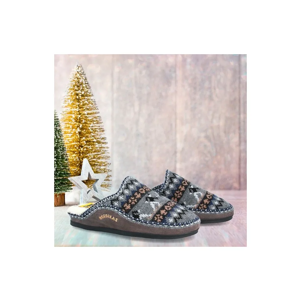 Zapatilla de lana descalza Patinador Nordikas 2502