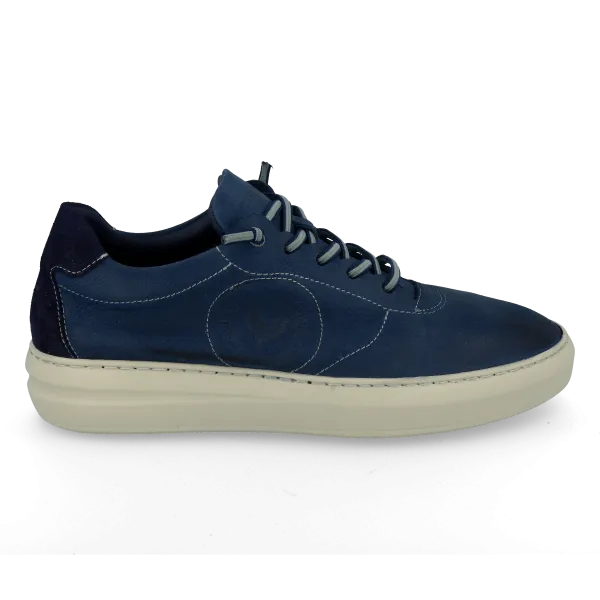 ZAPATILLAS DE VESTIR HOMBRE PIEL MOD. ALEX AZUL