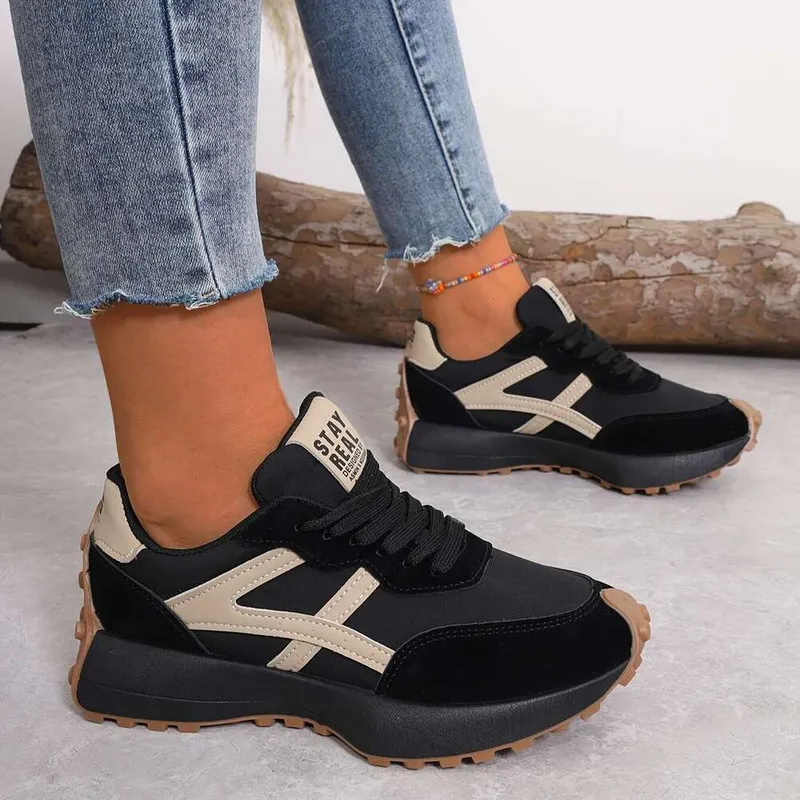 ZAPATILLAS DE ZAPATILLAS LIVIANAS PARA MUJERES  ZAPATOS CASUALES DE PAPá CON CIERRE DE CORDONES, SUELA PLANA VERSáTIL, TAPA DE 