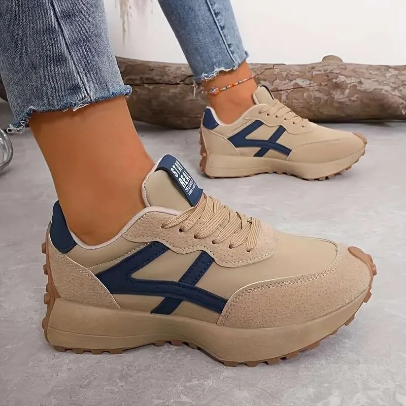 ZAPATILLAS DE ZAPATILLAS LIVIANAS PARA MUJERES  ZAPATOS CASUALES DE PAPá CON CIERRE DE CORDONES, SUELA PLANA VERSáTIL, TAPA DE 
