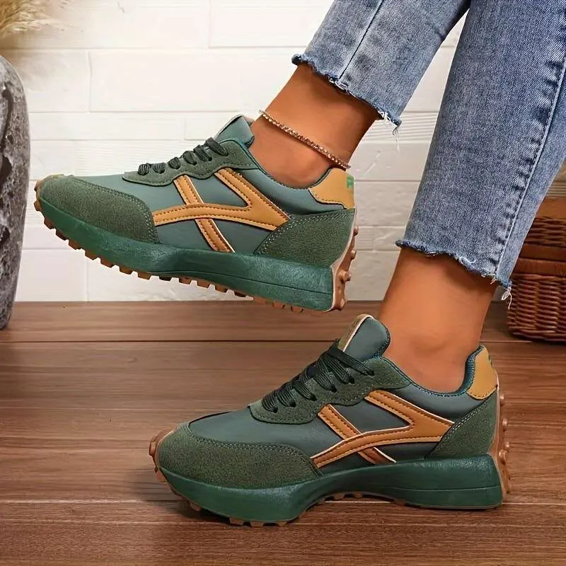 ZAPATILLAS DE ZAPATILLAS LIVIANAS PARA MUJERES  ZAPATOS CASUALES DE PAPá CON CIERRE DE CORDONES, SUELA PLANA VERSáTIL, TAPA DE 