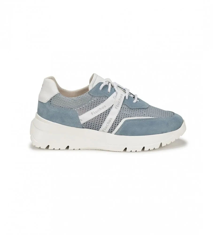 ZAPATILLAS EIRA AZUL ALTURA CUñA 5CM