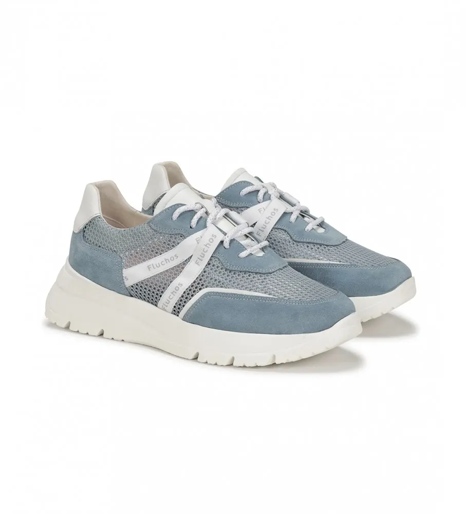 ZAPATILLAS EIRA AZUL ALTURA CUñA 5CM