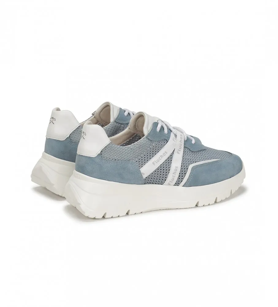 ZAPATILLAS EIRA AZUL ALTURA CUñA 5CM