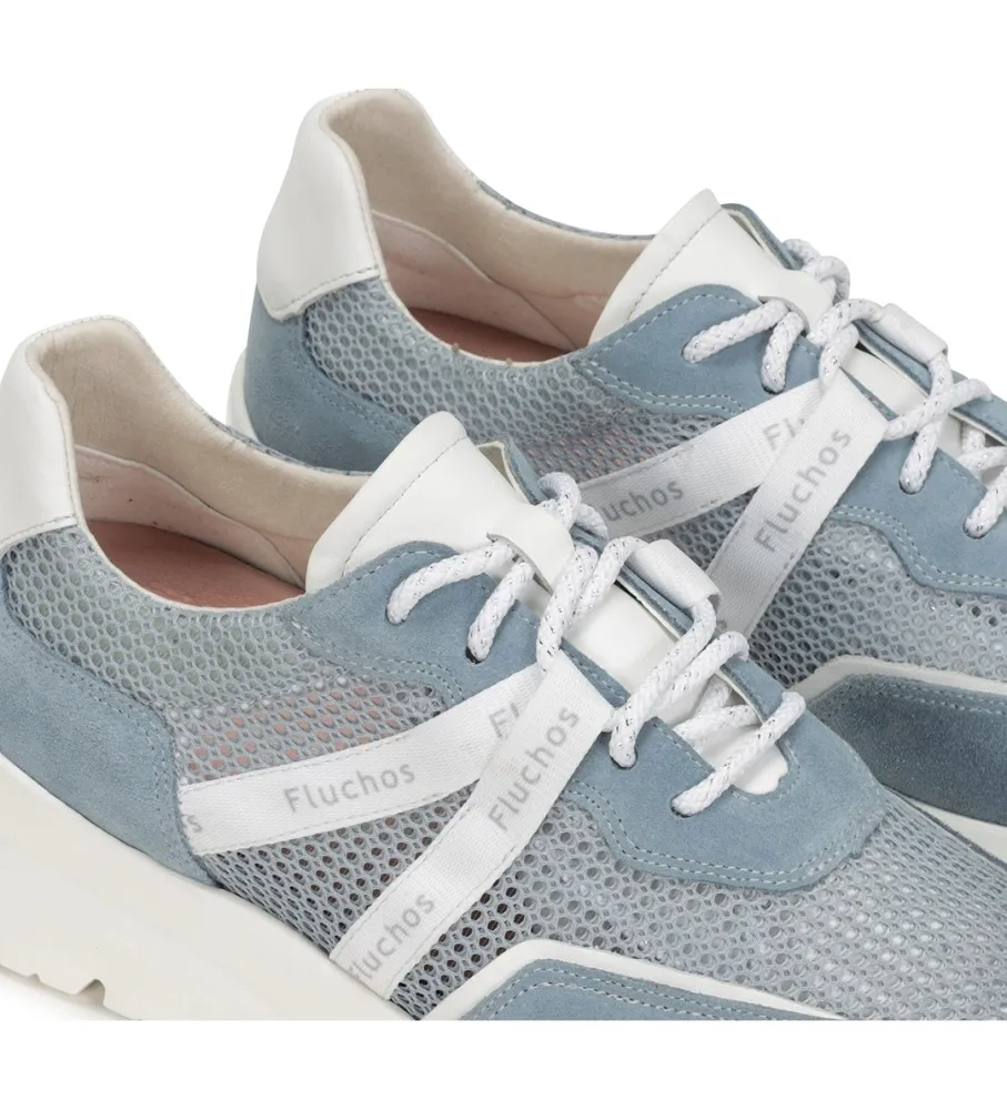 ZAPATILLAS EIRA AZUL ALTURA CUñA 5CM