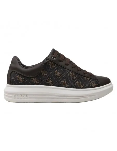 ZAPATILLAS GUESS MARRONES Y BLANCAS  ECOOL