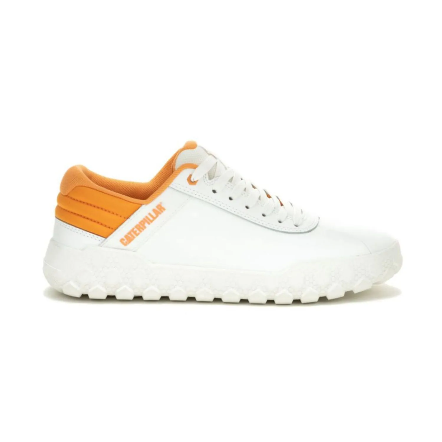 Zapatillas Urbanas Cat Para Hombre Blanco Cuero