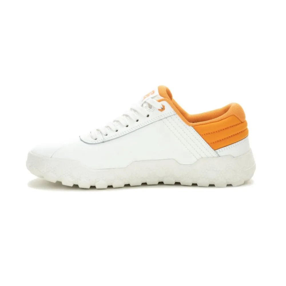 Zapatillas Urbanas Cat Para Hombre Blanco Cuero