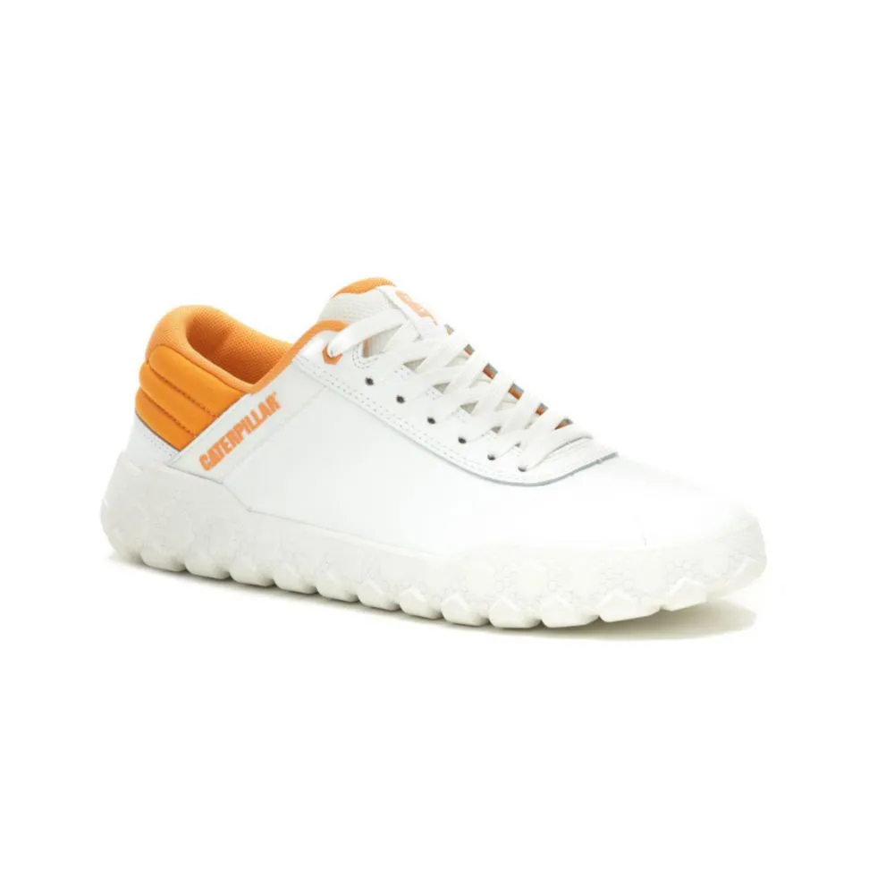 Zapatillas Urbanas Cat Para Hombre Blanco Cuero
